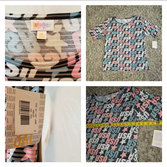 3X New LuLaRoe Tops Size 3X - Picture 7 of 16